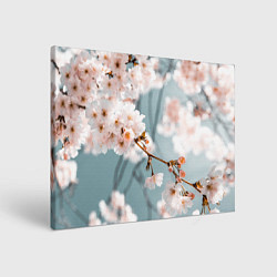 Холст прямоугольный Японские красивые цветы, цвет: 3D-принт