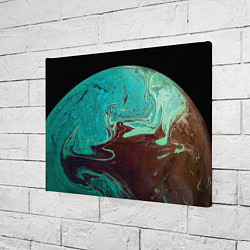 Холст прямоугольный Часть иссушённой планеты и космос, цвет: 3D-принт — фото 2