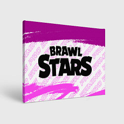 Холст прямоугольный Brawl Stars pro gaming: надпись и символ, цвет: 3D-принт