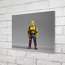 Холст прямоугольный Homer Simpson - ninja - neural network, цвет: 3D-принт — фото 2