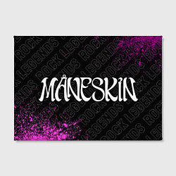 Холст прямоугольный Maneskin rock legends: надпись и символ, цвет: 3D-принт — фото 2