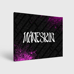 Холст прямоугольный Maneskin rock legends: надпись и символ, цвет: 3D-принт