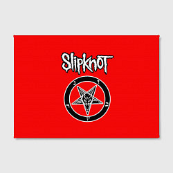Холст прямоугольный Slipknot - пентаграмма, цвет: 3D-принт — фото 2