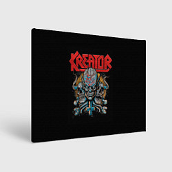Холст прямоугольный Kreator - трэш-метал, цвет: 3D-принт