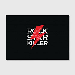 Холст прямоугольный Rock Star Killer, цвет: 3D-принт — фото 2
