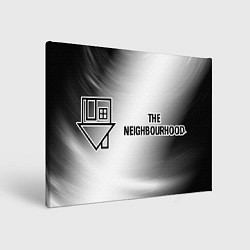 Картина прямоугольная The Neighbourhood glitch на светлом фоне: надпись