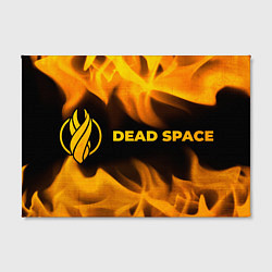 Холст прямоугольный Dead Space - gold gradient: надпись и символ, цвет: 3D-принт — фото 2