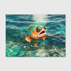 Холст прямоугольный Рыба карп, цвет: 3D-принт — фото 2