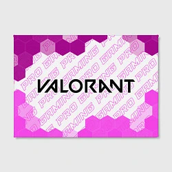 Холст прямоугольный Valorant pro gaming: надпись и символ, цвет: 3D-принт — фото 2