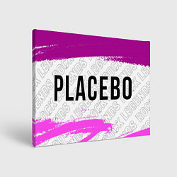 Картина прямоугольная Placebo rock legends: надпись и символ