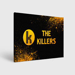 Картина прямоугольная The Killers - gold gradient: надпись и символ