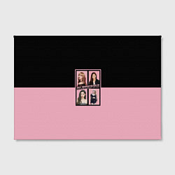 Холст прямоугольный Черно-розовые K-pop группа, цвет: 3D-принт — фото 2
