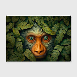 Холст прямоугольный Обезьяна в джунглях, цвет: 3D-принт — фото 2