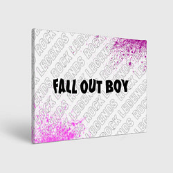 Картина прямоугольная Fall Out Boy rock legends: надпись и символ