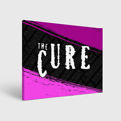 Холст прямоугольный The Cure rock legends: надпись и символ, цвет: 3D-принт