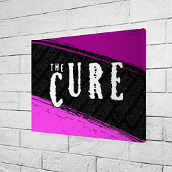 Холст прямоугольный The Cure rock legends: надпись и символ, цвет: 3D-принт — фото 2