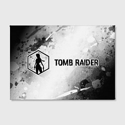 Холст прямоугольный Tomb Raider glitch на светлом фоне: надпись и симв, цвет: 3D-принт — фото 2