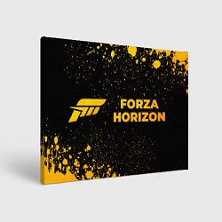 Картина прямоугольная Forza Horizon - gold gradient: надпись и символ