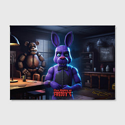 Холст прямоугольный Five Nights at Freddys Bonnie, цвет: 3D-принт — фото 2