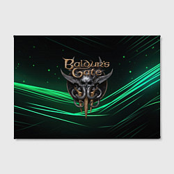 Холст прямоугольный Baldurs Gate 3 dark green, цвет: 3D-принт — фото 2