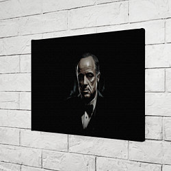 Холст прямоугольный Дон Вито Корлеоне, цвет: 3D-принт — фото 2