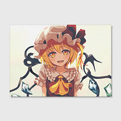 Холст прямоугольный Touhou Project Flandre Scarlet Smile, цвет: 3D-принт — фото 2