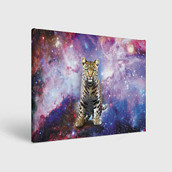 Холст прямоугольный Space leopard, цвет: 3D-принт