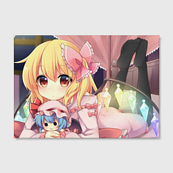 Холст прямоугольный Touhou Project Flandre Scarlet Cute, цвет: 3D-принт — фото 2