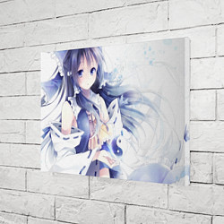 Холст прямоугольный Touhou Project Blue Reimu, цвет: 3D-принт — фото 2