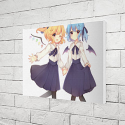 Холст прямоугольный Touhou Project Remilia Flandre, цвет: 3D-принт — фото 2