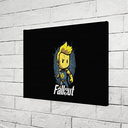 Холст прямоугольный Fallout boy, цвет: 3D-принт — фото 2