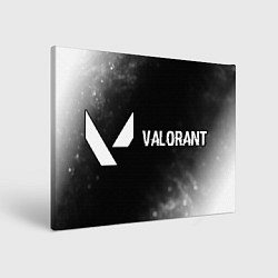 Картина прямоугольная Valorant glitch на темном фоне по-горизонтали