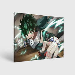 Холст прямоугольный Моя геройская академия Midoriya Izuku, цвет: 3D-принт