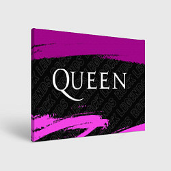 Холст прямоугольный Queen rock legends по-горизонтали, цвет: 3D-принт