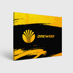 Холст прямоугольный Daewoo - gold gradient по-горизонтали, цвет: 3D-принт
