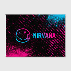 Холст прямоугольный Nirvana - neon gradient по-горизонтали, цвет: 3D-принт — фото 2