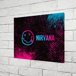 Холст прямоугольный Nirvana - neon gradient по-горизонтали, цвет: 3D-принт — фото 2