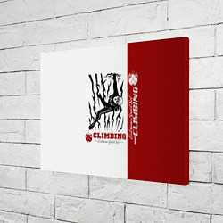 Холст прямоугольный Альпинист скалолаз, цвет: 3D-принт — фото 2
