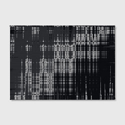 Холст прямоугольный Абстракция стёртая краска тёмно-серый, цвет: 3D-принт — фото 2