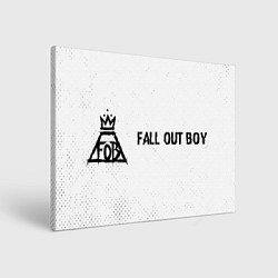 Картина прямоугольная Fall Out Boy glitch на светлом фоне по-горизонтали