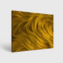 Холст прямоугольный Текстура желтой шерсти, цвет: 3D-принт