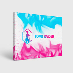 Картина прямоугольная Tomb Raider neon gradient style по-горизонтали