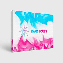 Холст прямоугольный Dark Souls neon gradient style по-горизонтали, цвет: 3D-принт