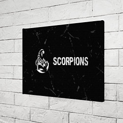 Холст прямоугольный Scorpions glitch на темном фоне по-горизонтали, цвет: 3D-принт — фото 2