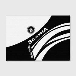 Холст прямоугольный Scania дальнобойщик, цвет: 3D-принт — фото 2