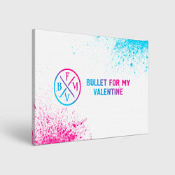 Картина прямоугольная Bullet For My Valentine neon gradient style по-гор