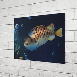 Холст прямоугольный Риф и рыба-дикобраз, цвет: 3D-принт — фото 2