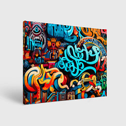 Холст прямоугольный Abstract graffiti - ai art, цвет: 3D-принт