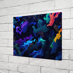 Холст прямоугольный Камуфляж из разноцветных красок, цвет: 3D-принт — фото 2