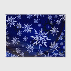 Холст прямоугольный Зима и снежинки, цвет: 3D-принт — фото 2